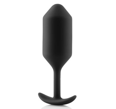 Plug analny - B-Vibe Snug Plug 3 Black